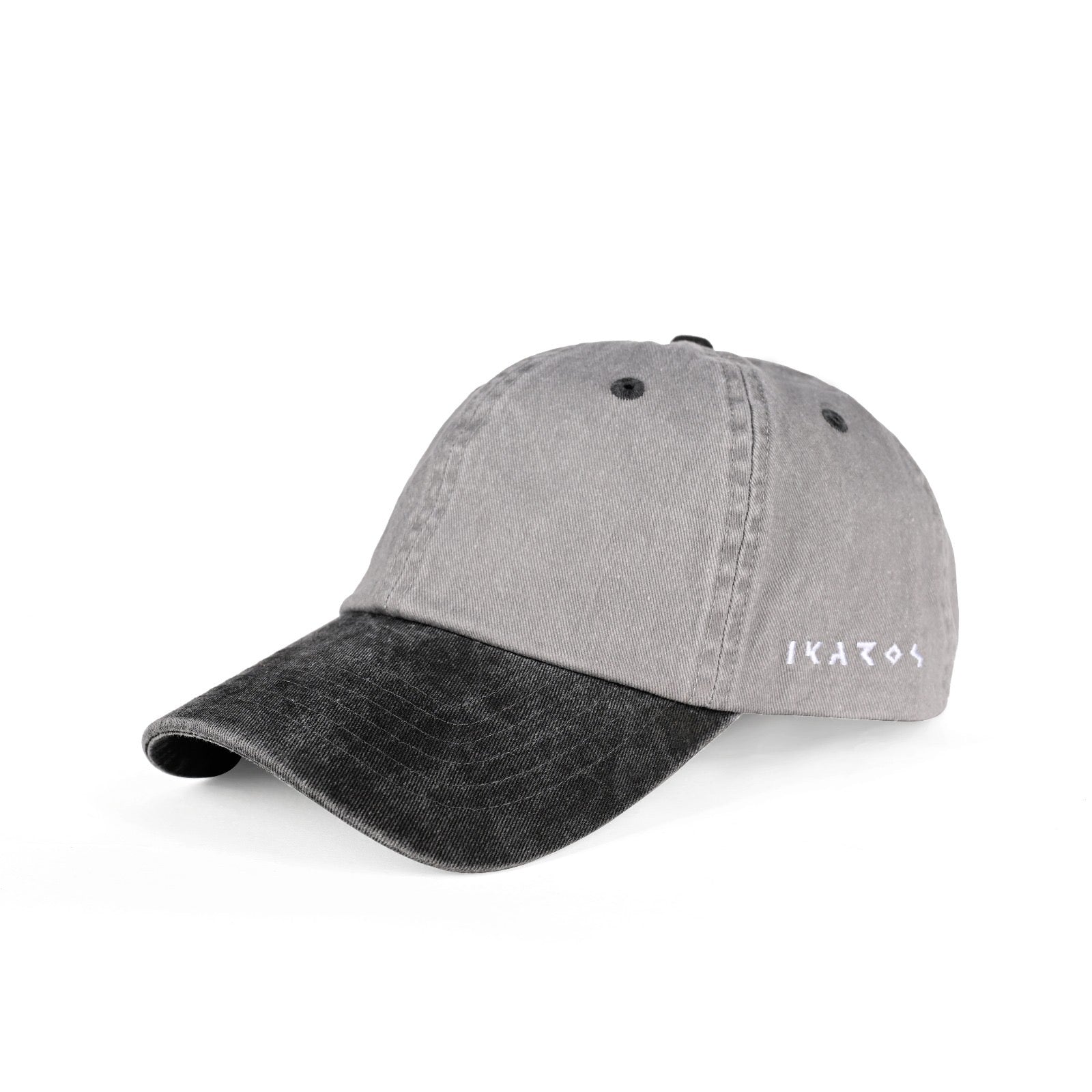 Two Color 58” | Grey Black Classic Washed Cap