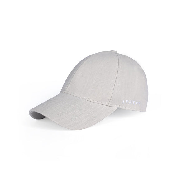 Grey Linen Cap