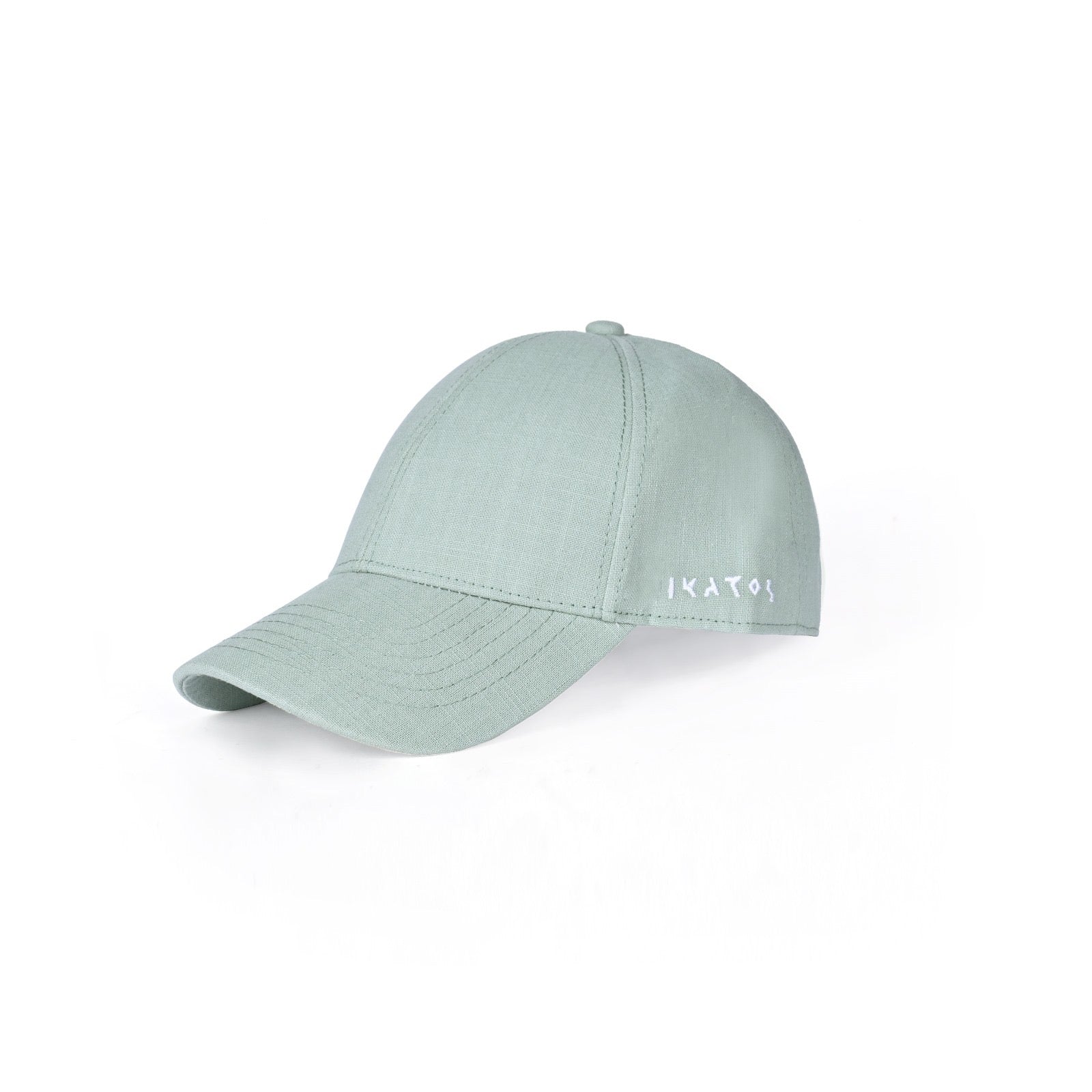 Green Linen Cap