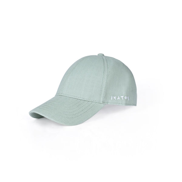 Green Linen Cap
